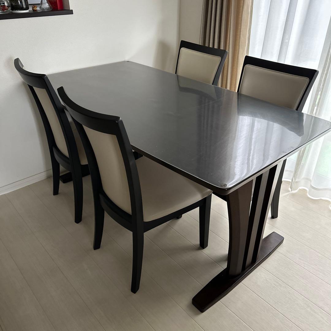 ダイニングテーブル　 5点セット【4人掛け】引き取り希望　配送相談
