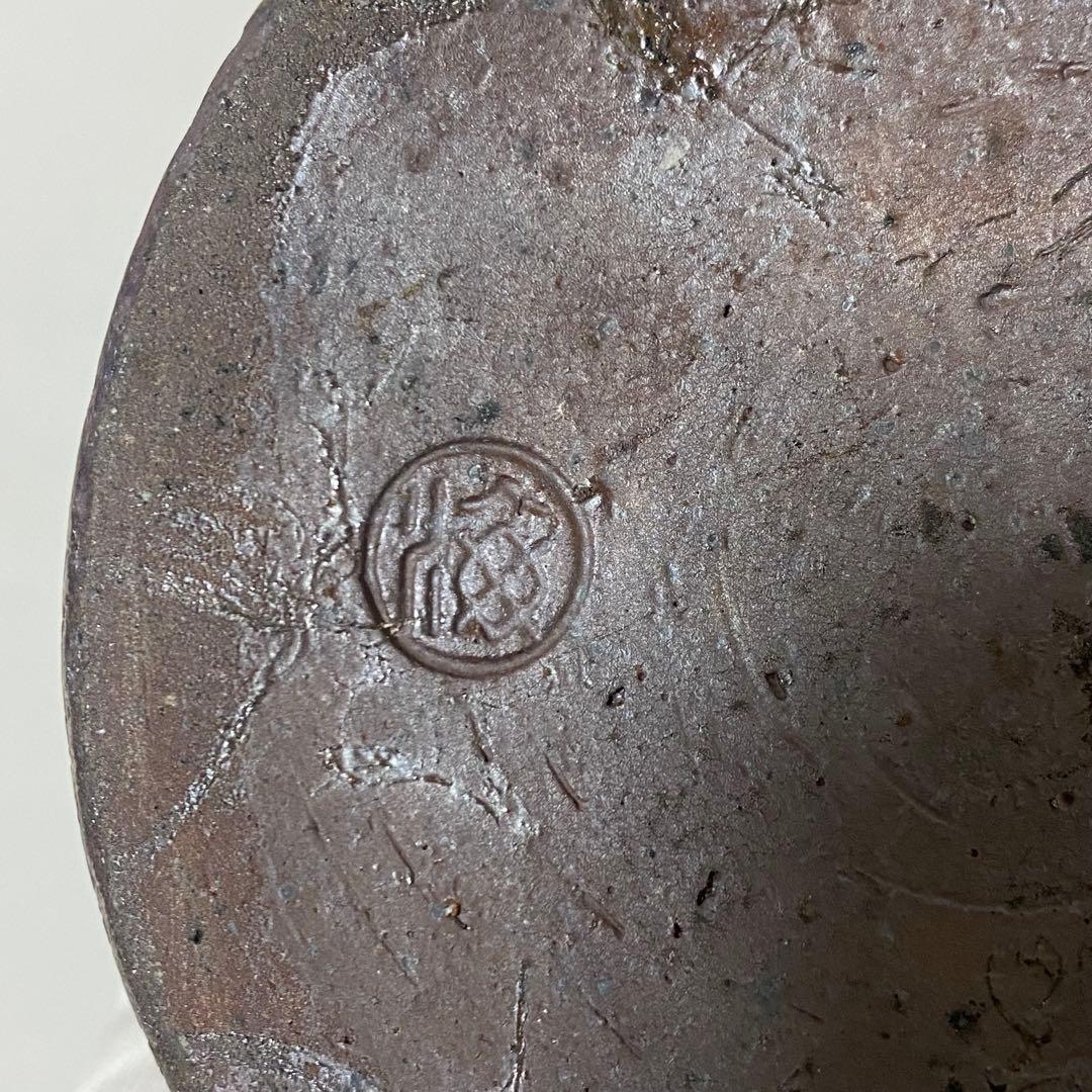 希少 高麗焼締 高麗焼 宋海 陶器 花瓶 フラワーベース 花器 中型 木箱