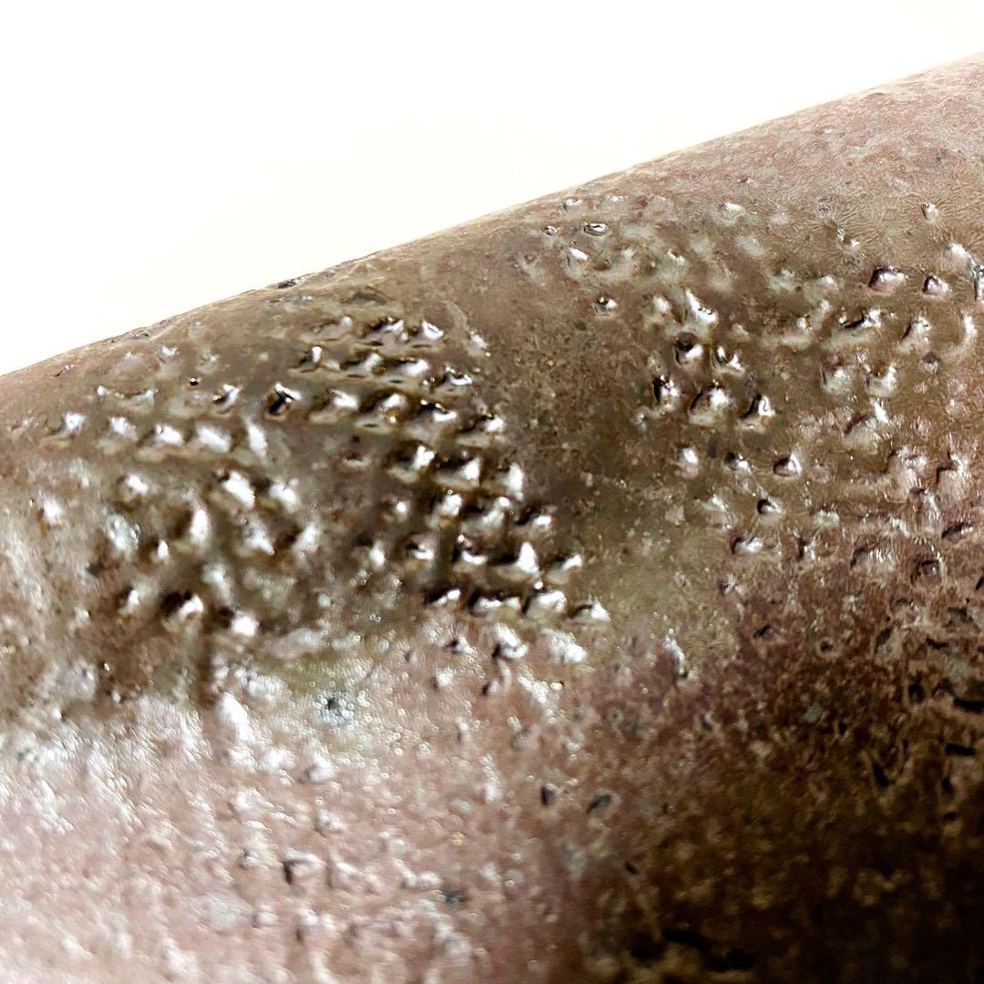 希少 高麗焼締 高麗焼 宋海 陶器 花瓶 フラワーベース 花器 中型 木箱