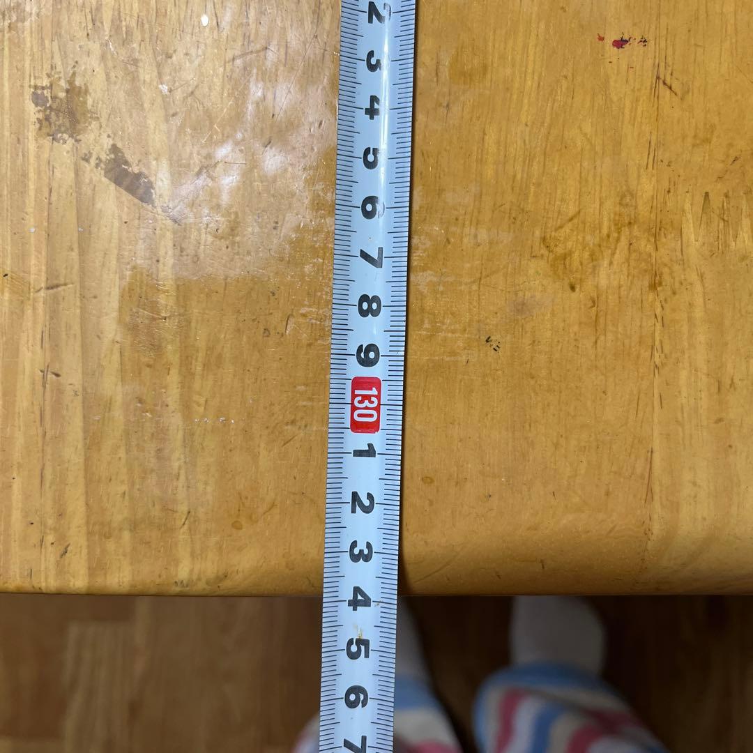 木製シンプル長方形ダイニングテーブル約80×134cm