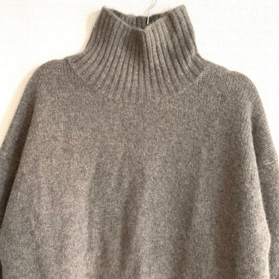 【美品】エトレトウキョウ ニット タートル オーバーサイズ モカ ブラウン F
