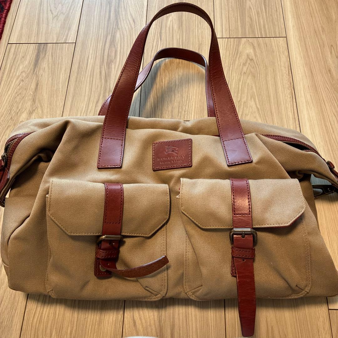 容量　BURBERRY 2way ボストンバッグ レザー　ホースロゴプレート