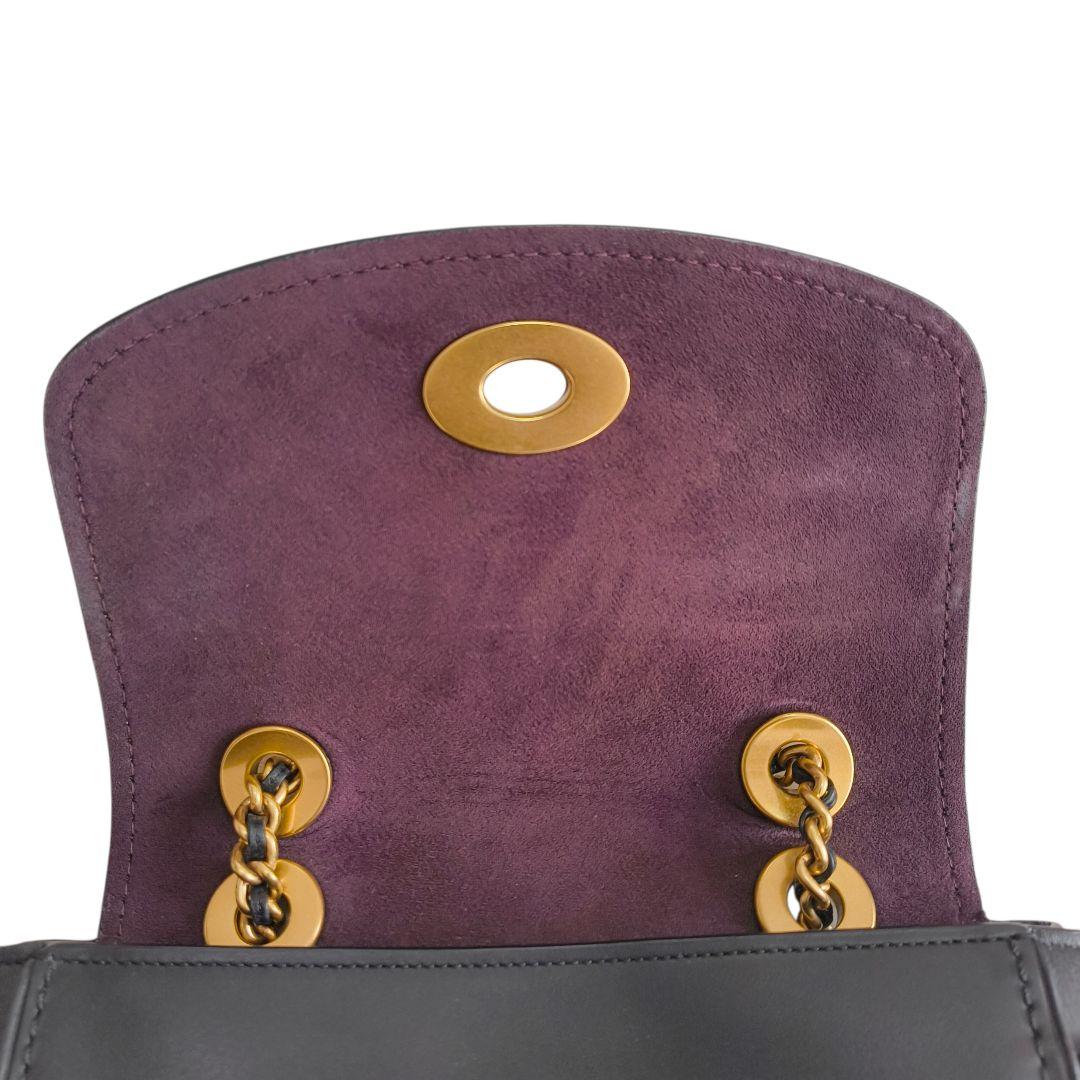 希少✨ コーチ リュック パーカー レザー ターンロック チェーン ブラック