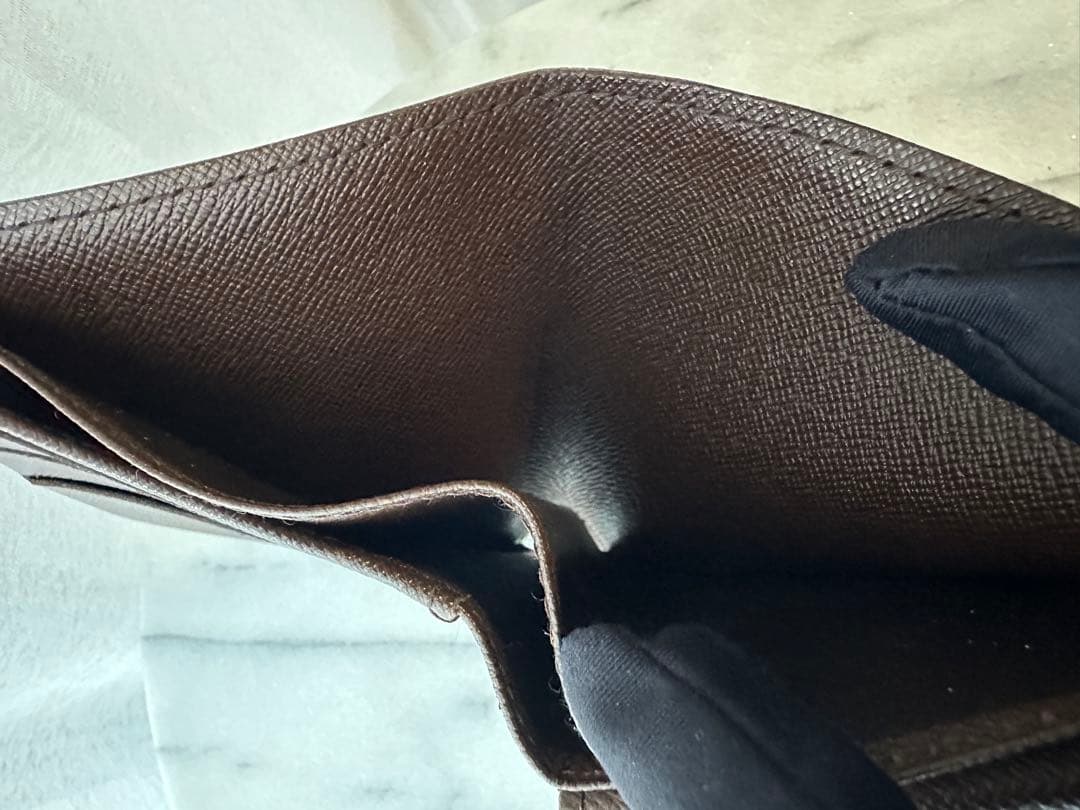 ルイヴィトン マルコ ダミエ 二つ折り財布 美品