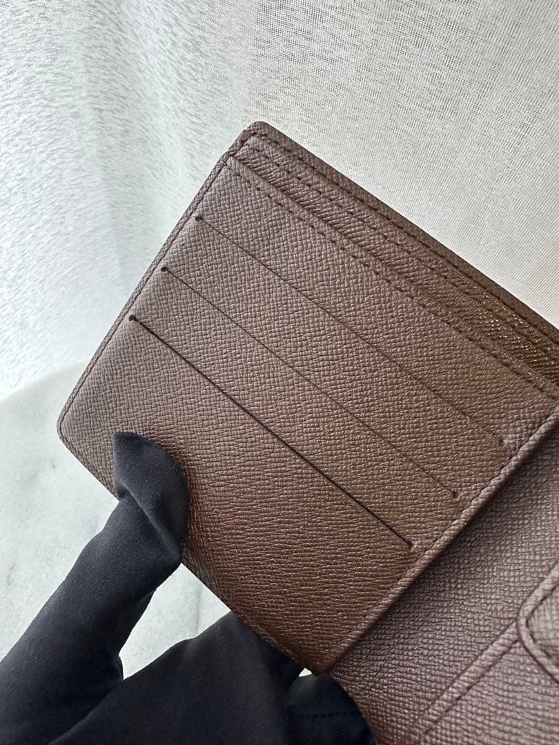 ルイヴィトン マルコ ダミエ 二つ折り財布 美品