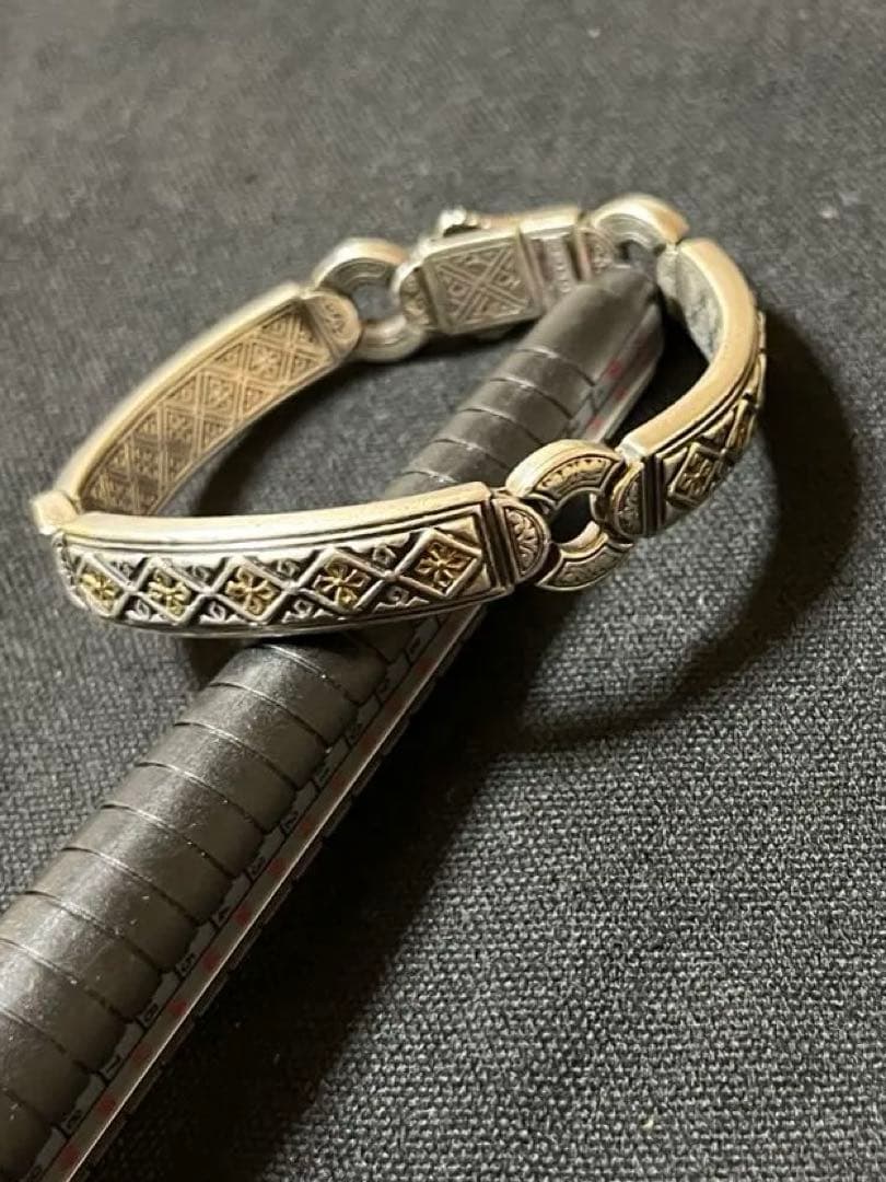 コンスタンティーノ konstantino シルバー18kゴールドブレスレット