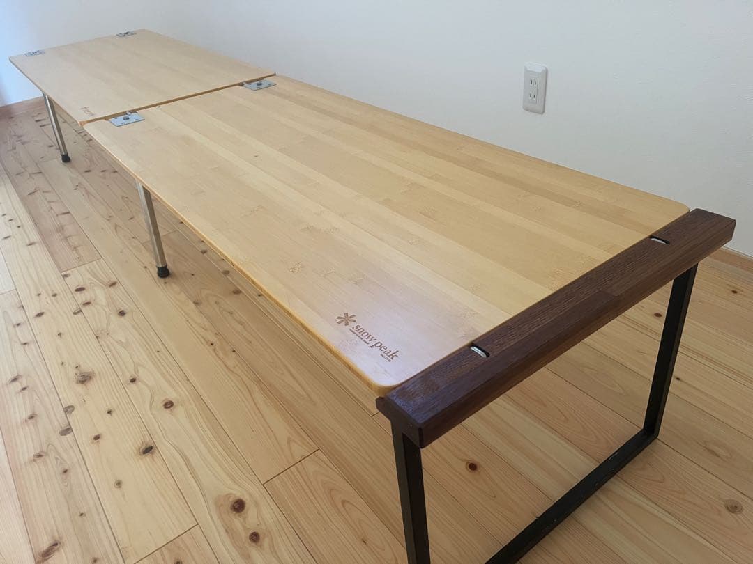 スノーピーク　マルチファンクションテーブルロング竹　2枚　400脚　専用バッグ