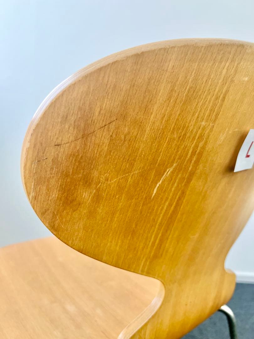 アルネヤコブセンアントチェア パーツ不足1脚 ブランドシール有り【管理番号:L】