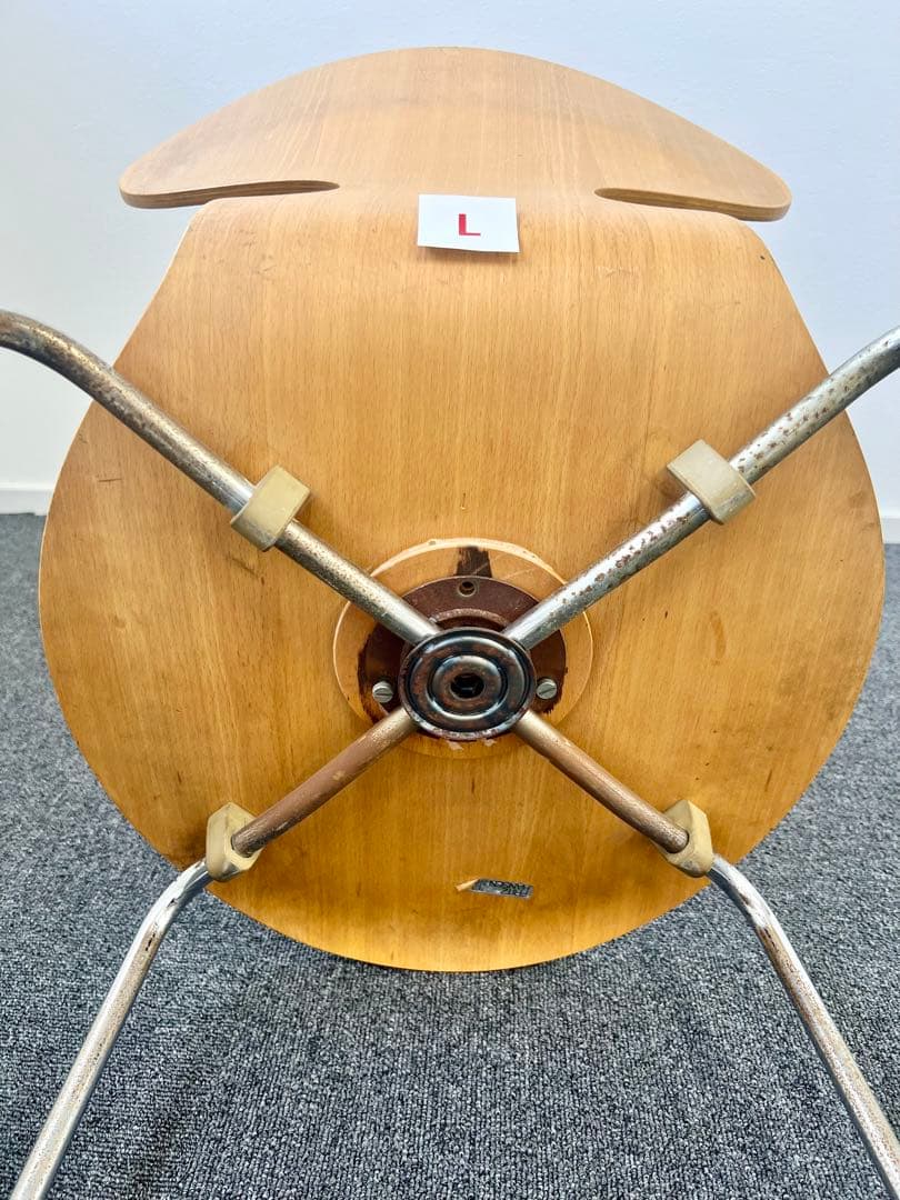 アルネヤコブセンアントチェア パーツ不足1脚 ブランドシール有り【管理番号:L】