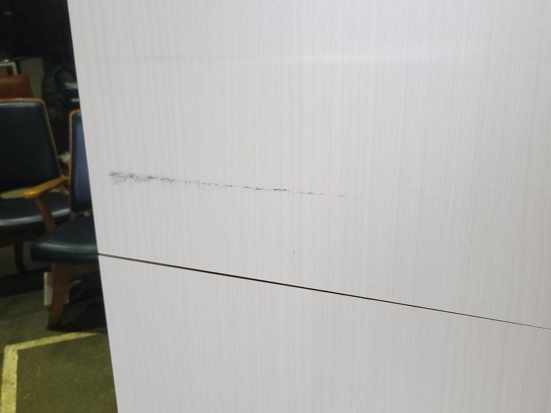 レンジボード フラップ扉収納付き キッチンボード ホワイト　食器棚