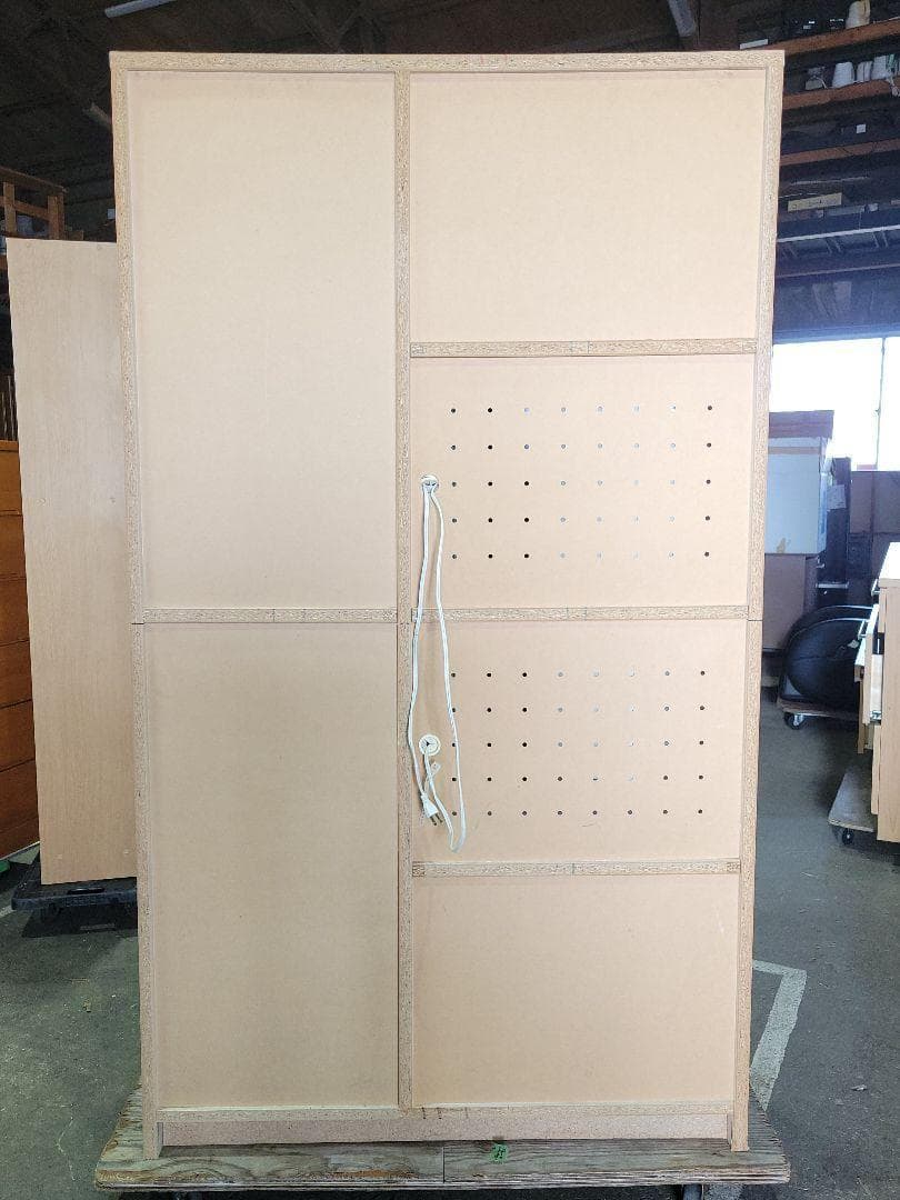 レンジボード フラップ扉収納付き キッチンボード ホワイト　食器棚