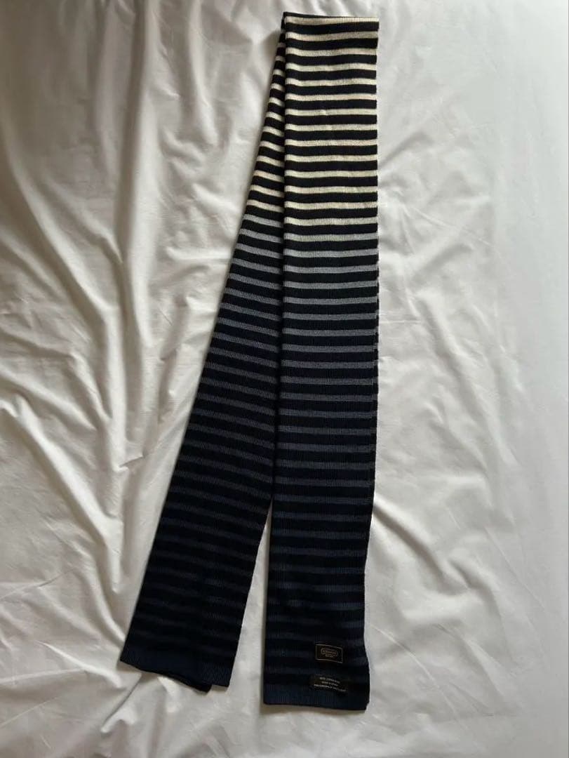 専用　美品　coach ボーダー　マフラー　y2k