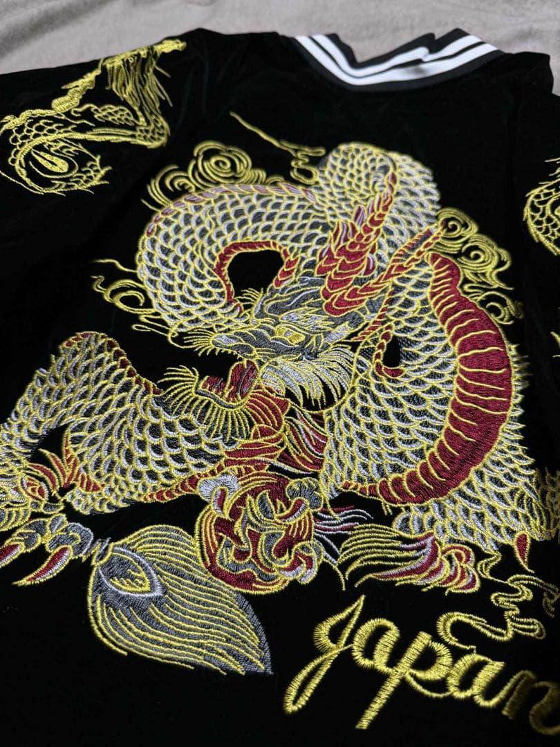 未使用 MOON EYES 別珍 龍日本 スカジャン unisex 美品 限定