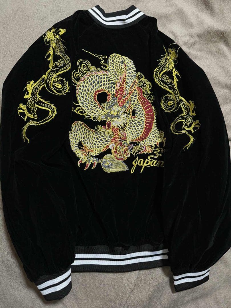 未使用 MOON EYES 別珍 龍日本 スカジャン unisex 美品 限定