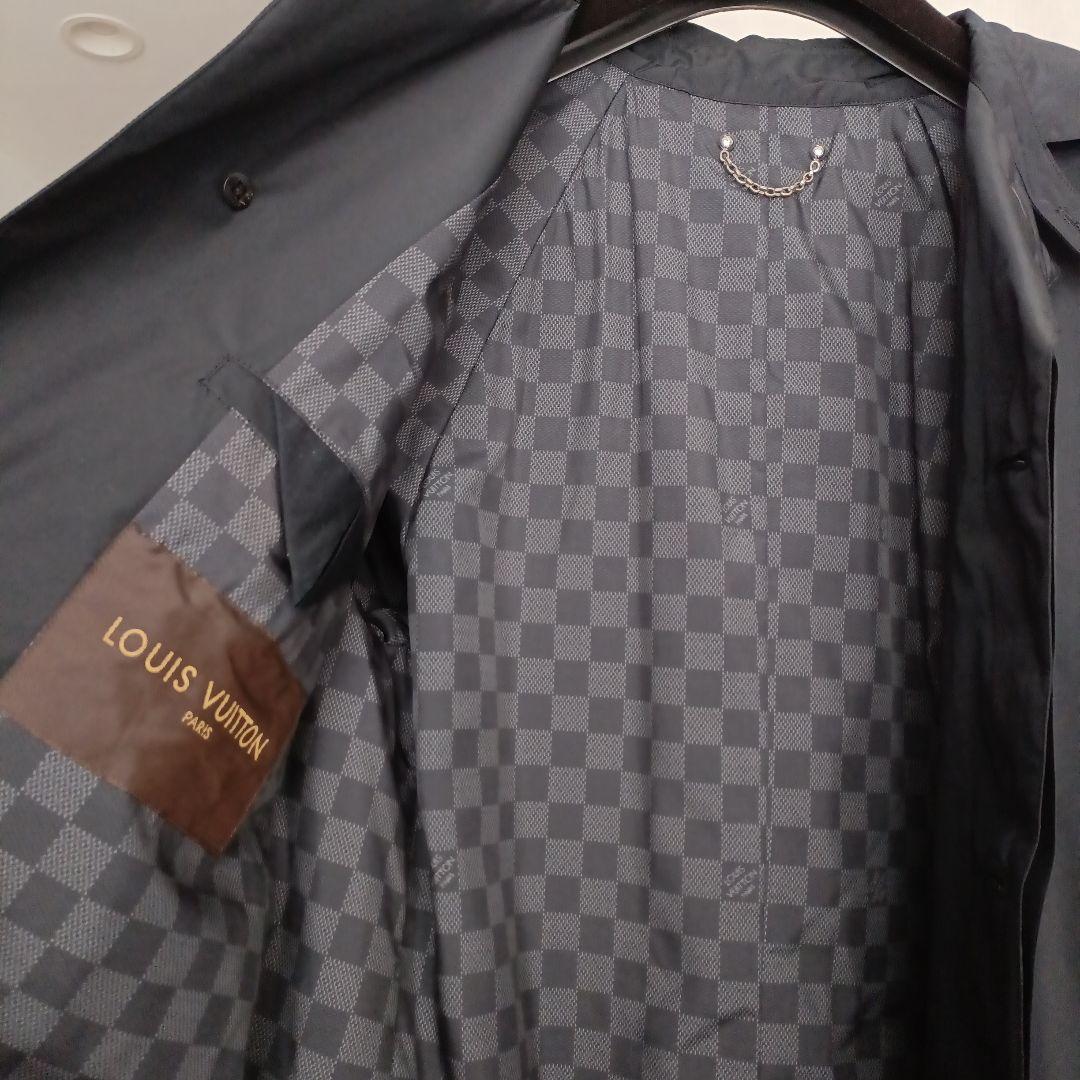 LOUIS VUITTON グレー ステンカラーコート