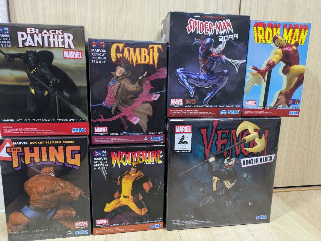 【新品】MARVEL ACT/CUT PREMIUM FIGURE 7種セット