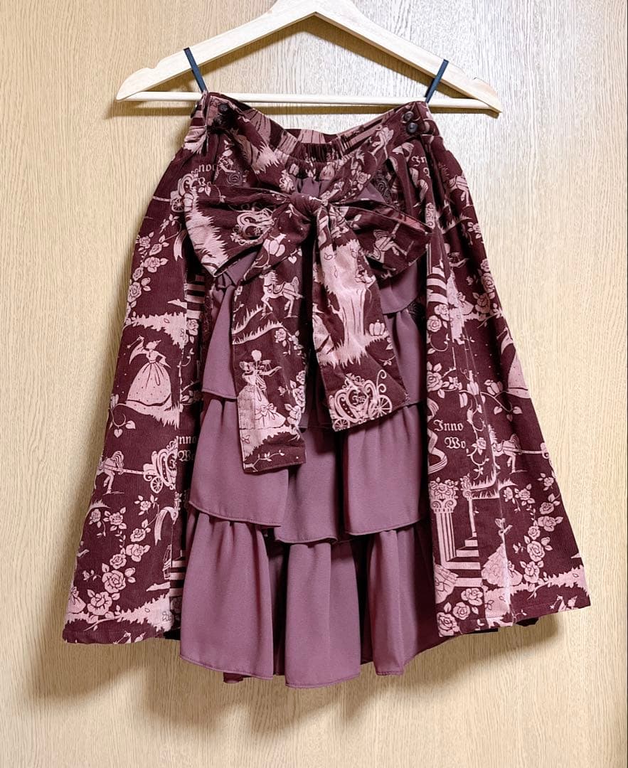 Innocent World 舞踏会バッスルスカート　ボルドー　シンデレラ