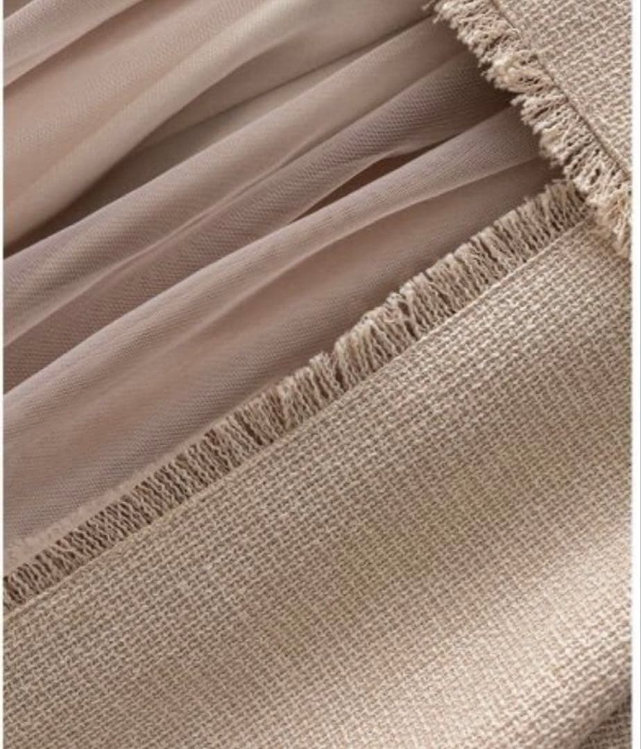 RANDA チュールレイヤードジャケットワンピース