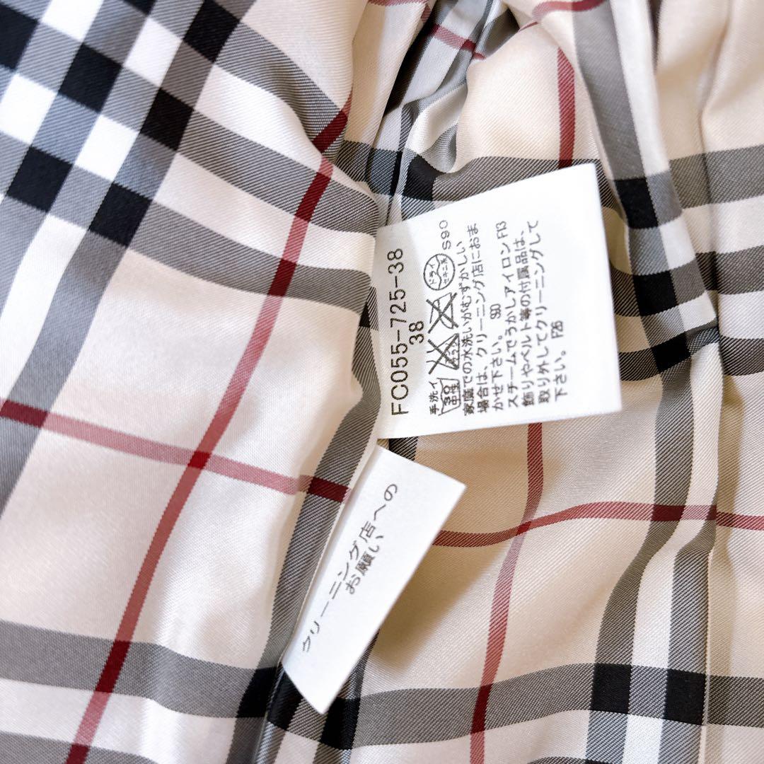 バーバリー ロンドン　裏地 ノバチェック　ダウンベスト レディース 38