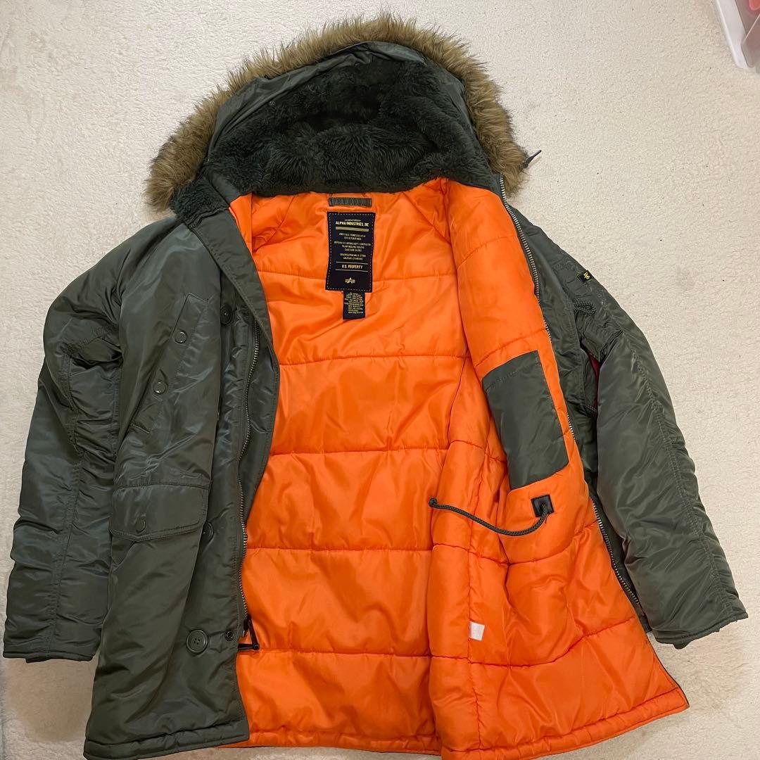 ALPHA INDUSTRIES N-3B フライトジャケットミリタリーグリーン