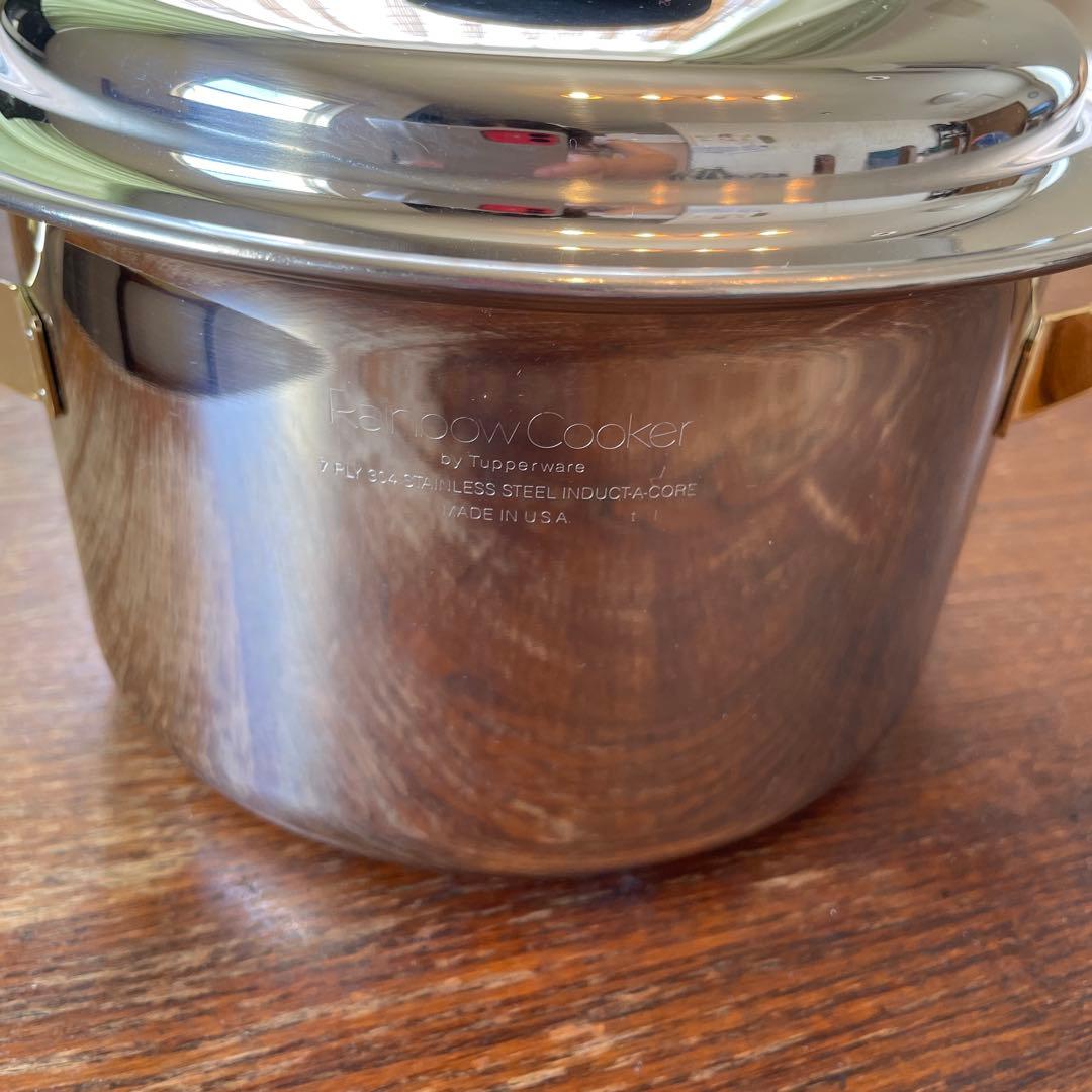 【未使用品】タッパーウェア レインボークッカー 内径19cm深鍋　寸胴鍋