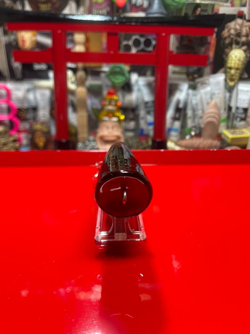 サーフェイスジョー　表層暴鮫　漆塗り　宝物ルアー　赤黒　ポッパー