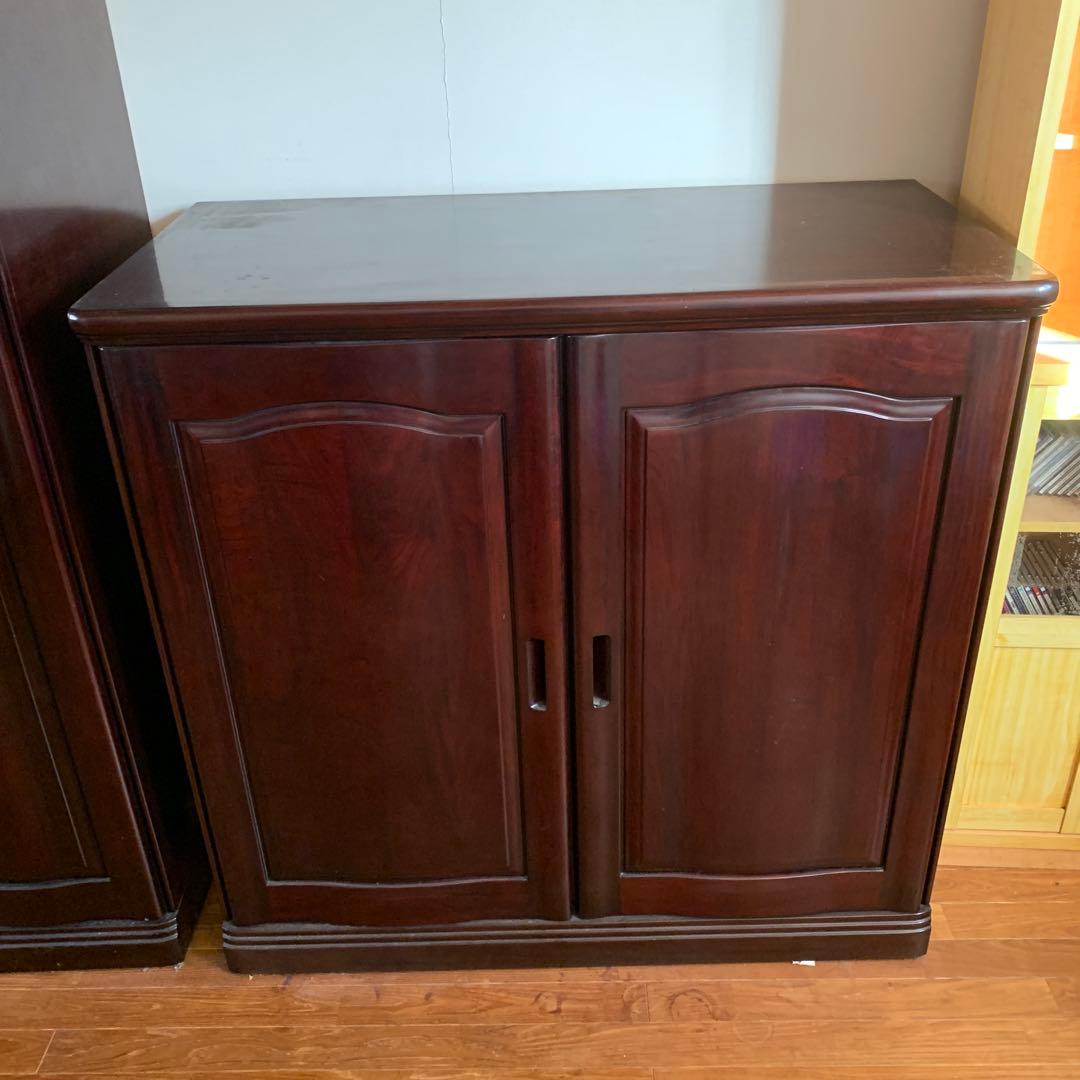 府中家具　桐　紫檀　引き出し付き　《分解発送》　無垢　リメイクにも