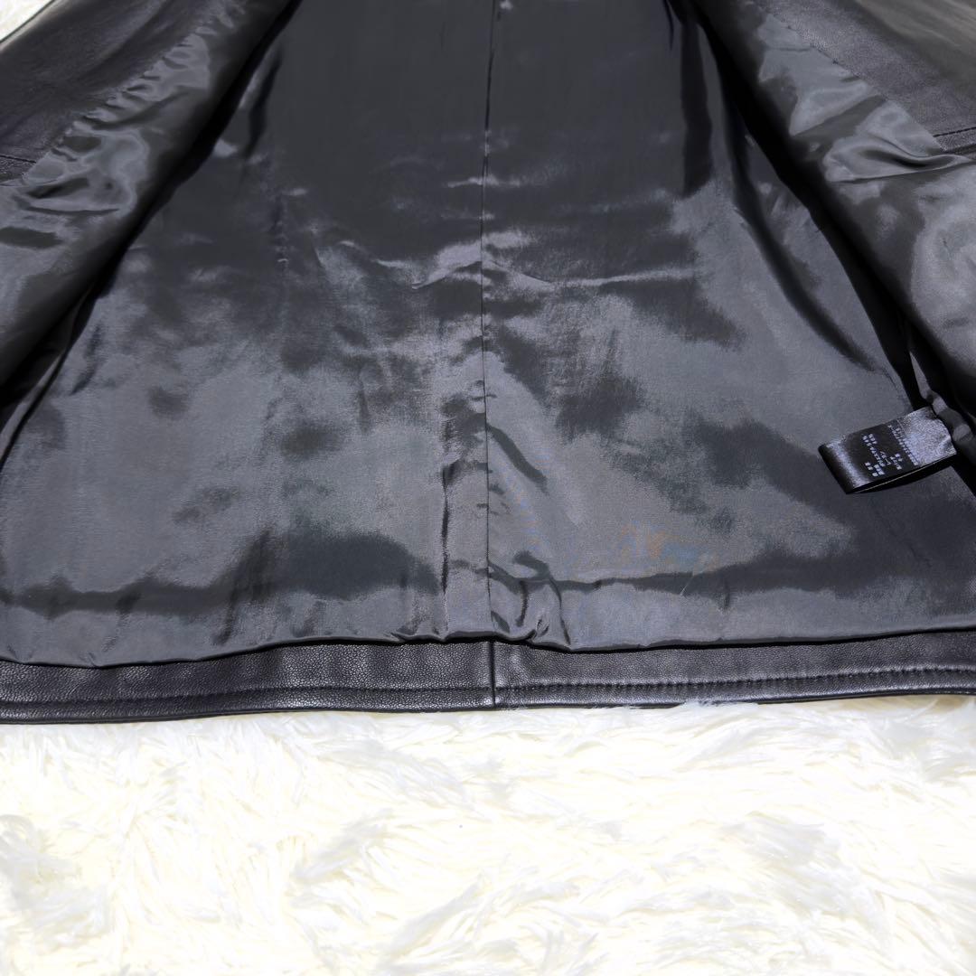 ほぼ新品✨ユナイテッドアローズ ダブルライダース ノーカラー ラムレザー L