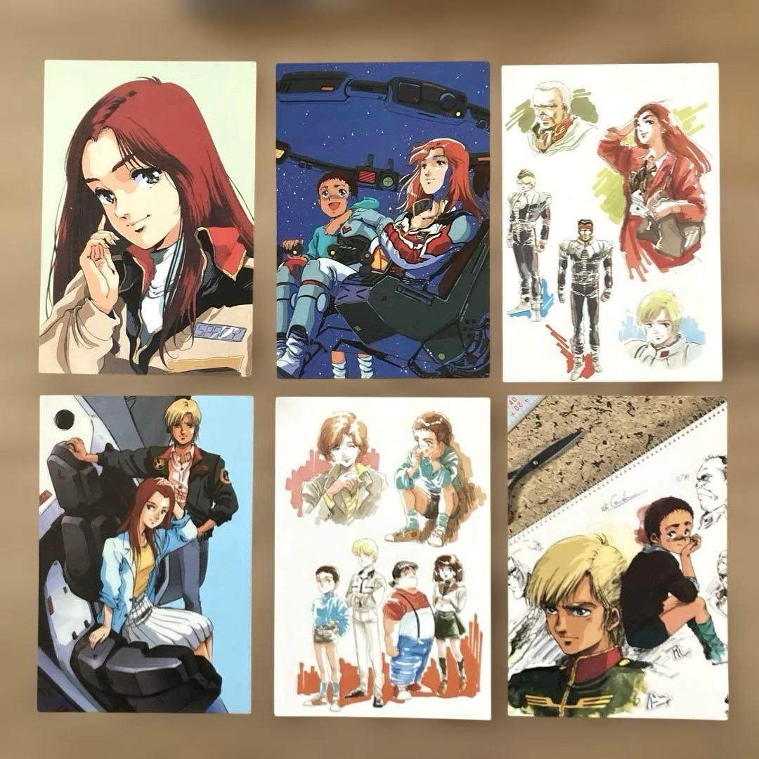 【帯付初版】美樹本晴彦ガンダム画集 INTO THE SKYイラストポストカード