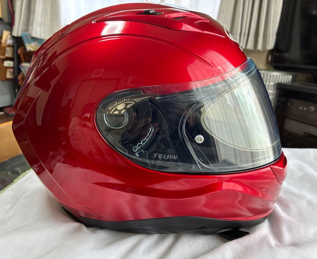 美品OGK KAMUI-3 カムイ3 Lサイズ　シャイニーレッド　2020年製