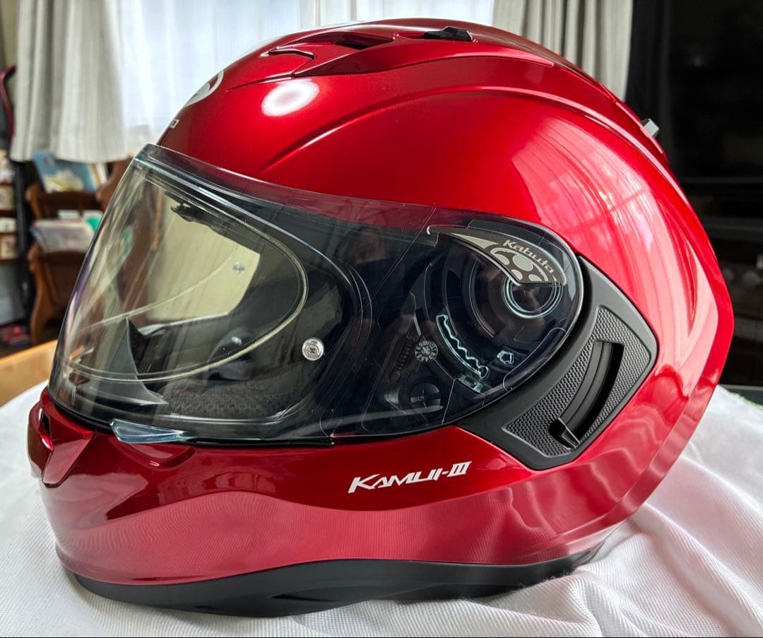 美品OGK KAMUI-3 カムイ3 Lサイズ　シャイニーレッド　2020年製