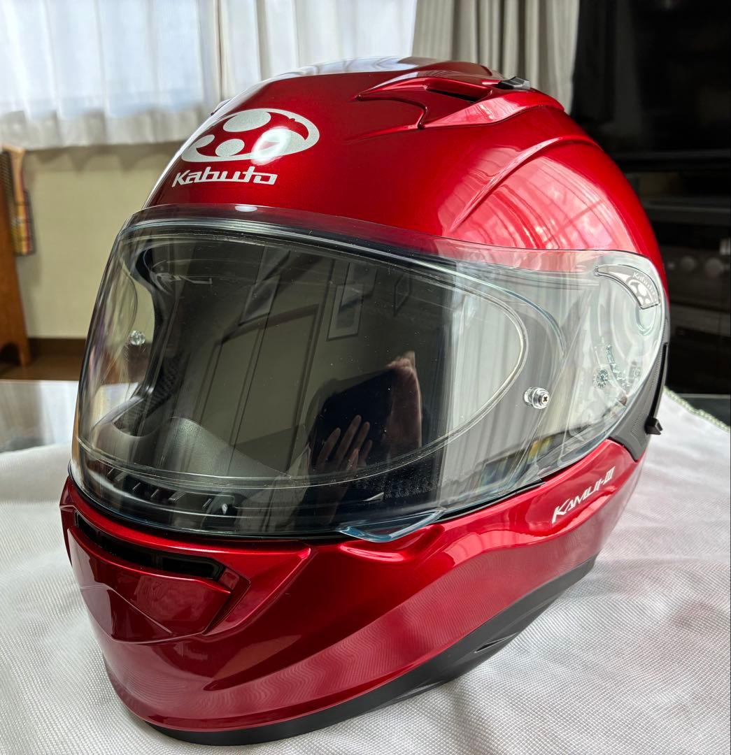 美品OGK KAMUI-3 カムイ3 Lサイズ　シャイニーレッド　2020年製