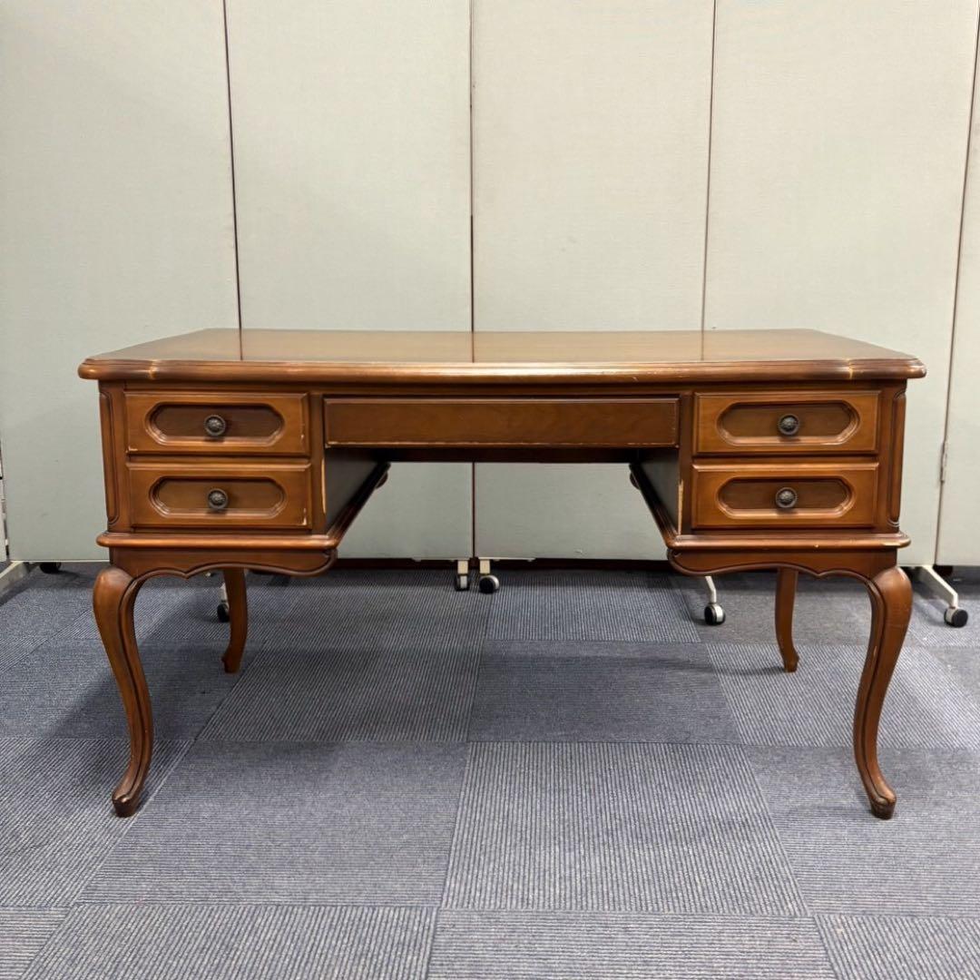 ヴィンテージ サーペンタイン カブリオールレッグ デスク 引取限定 静岡県富士市