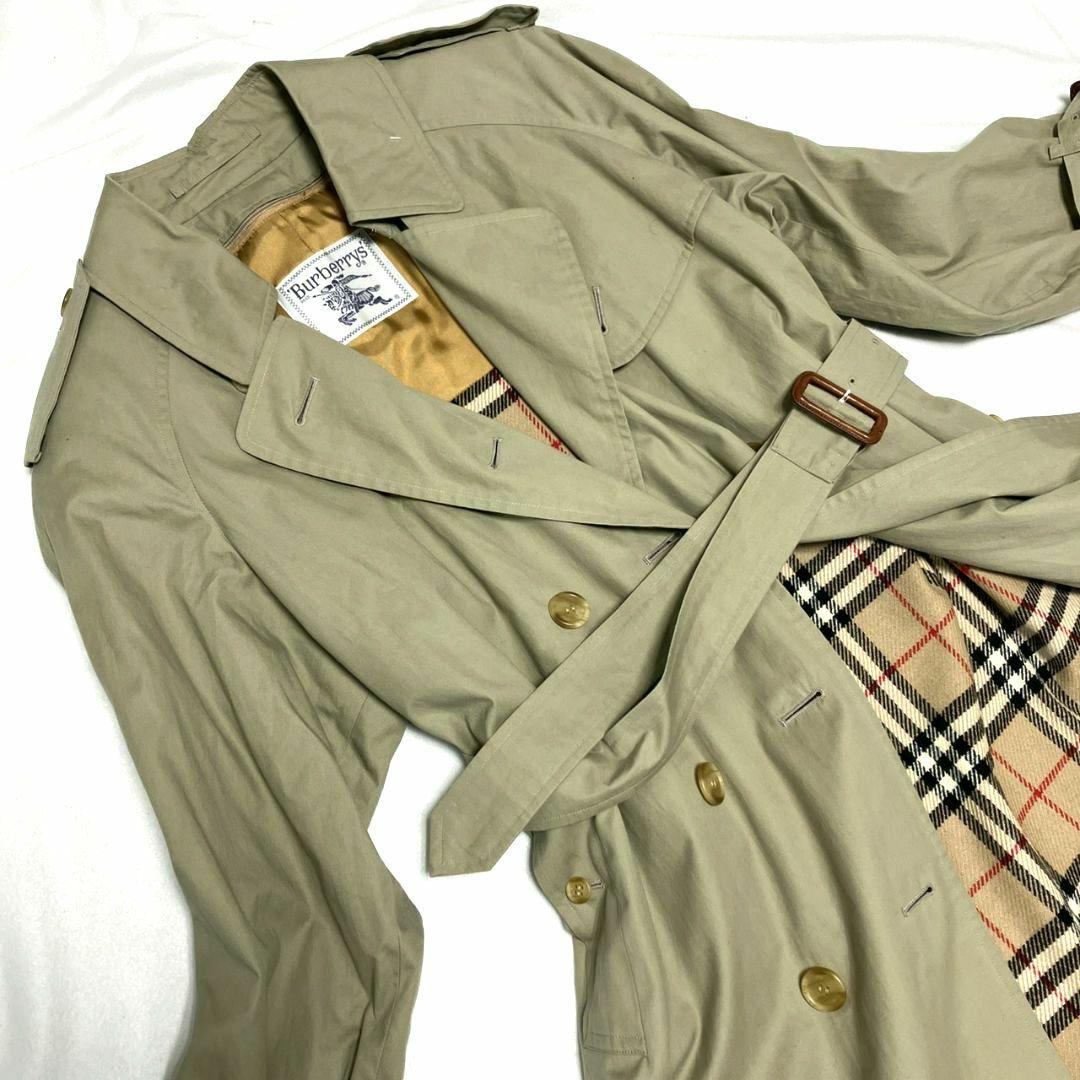希少 白タグ バーバリーズ トレンチコート ノバチェック ベルト　ライナー