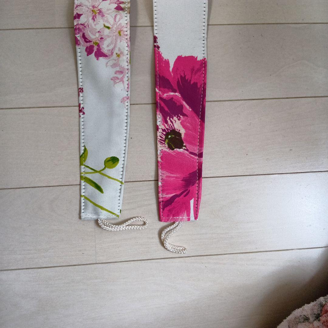 花柄ドレープカーテン（ピンク・フローラル）198センチ　遮光2級