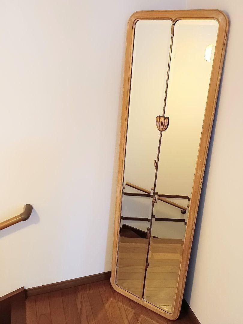 専用出品　なかみ様　アンティーク カントリー調 ミラー 壁掛け鏡 全身鏡 姿見
