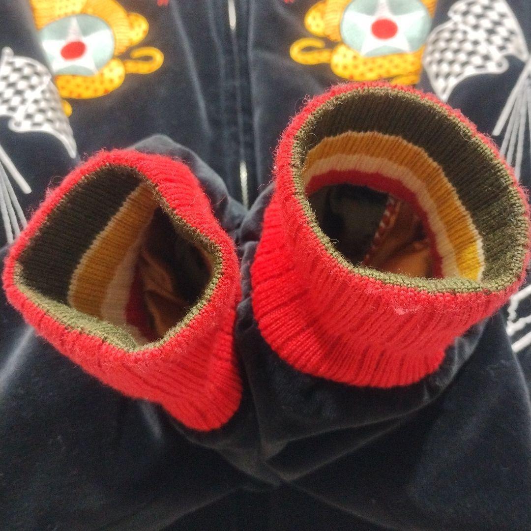 【美品】フェローズ スカジャン リバーシブル 別珍 ベロア サテン 刺繍 M 龍