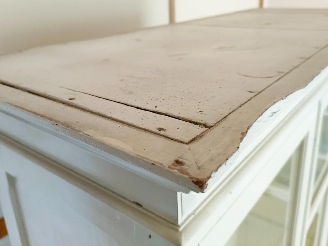 ケビント ガラス戸棚 古家具 レトロ 【送料込み】