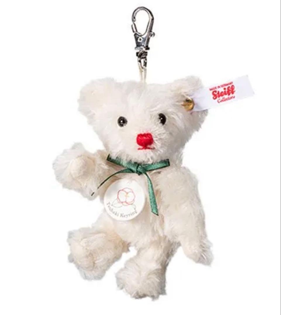 シュタイフ 】テディベア 椿キーリング 日本限定新品 シリアルナンバー入り