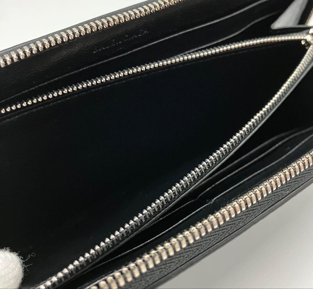 ⭐️ 極美品 バレンシアガ エブリデイ ロゴ ラウンドファスナー 長財布 ブラック