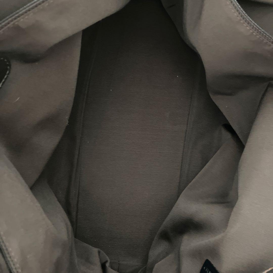 シャネルターンロックラムスキンボストンショルダービジネスバッグ大ブラウン