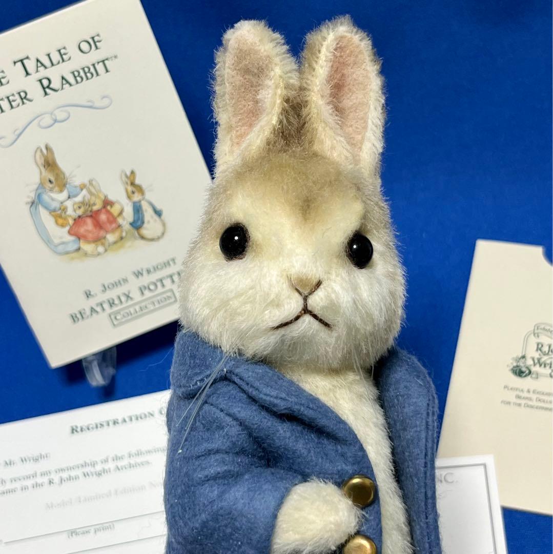 レア☆新品同様☆8\"ピーターラビット☆箱・証明書付☆R.ジョン・ライト