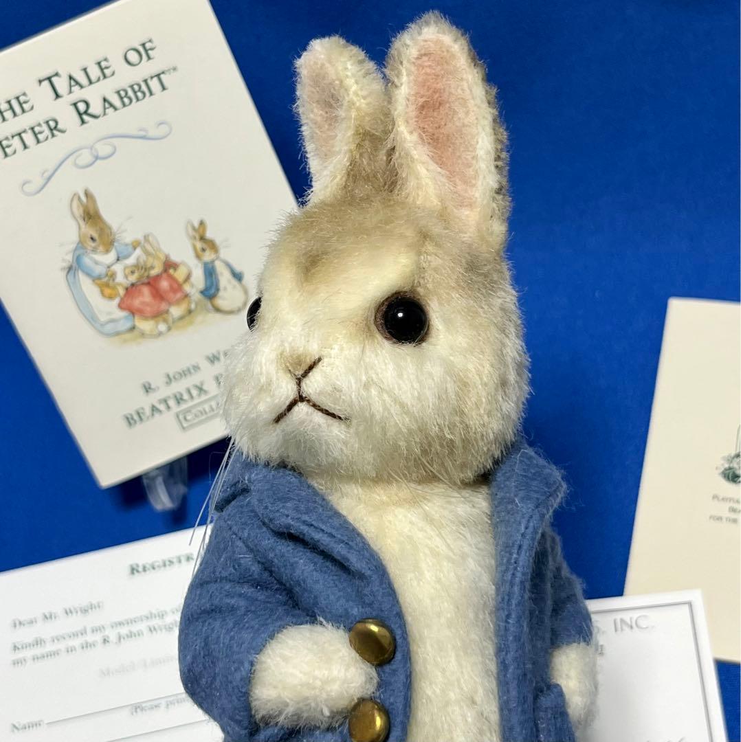 レア☆新品同様☆8\"ピーターラビット☆箱・証明書付☆R.ジョン・ライト