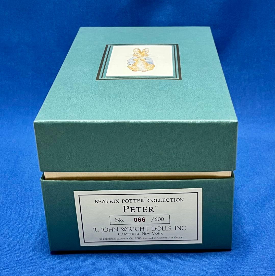 レア☆新品同様☆8\"ピーターラビット☆箱・証明書付☆R.ジョン・ライト