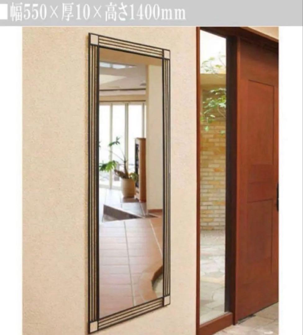 アンティーク　ウォールミラー　アイアンミラー