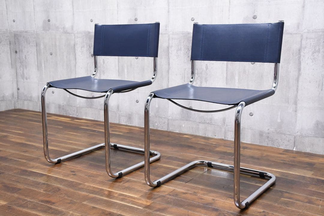 EGK33 Mart Stam マルトスタム カンティレバー サイドチェア 2脚