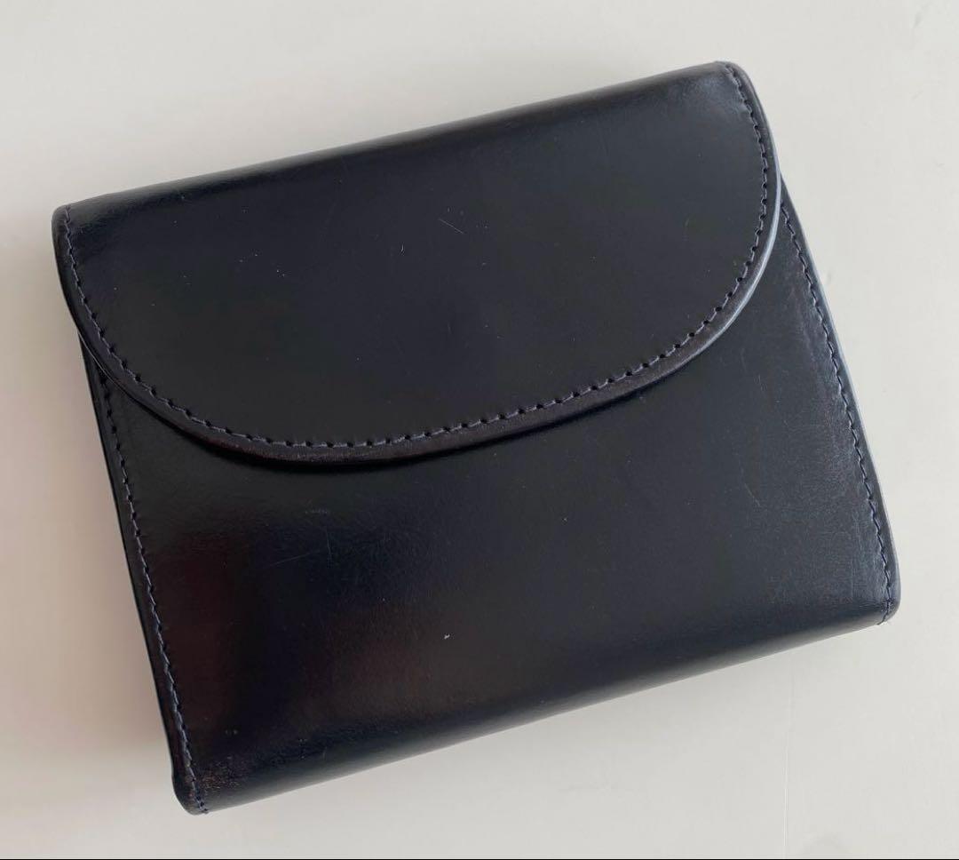 WhitehouseCox ホワイトハウスコックス 二つ折り財布 レザーブラック
