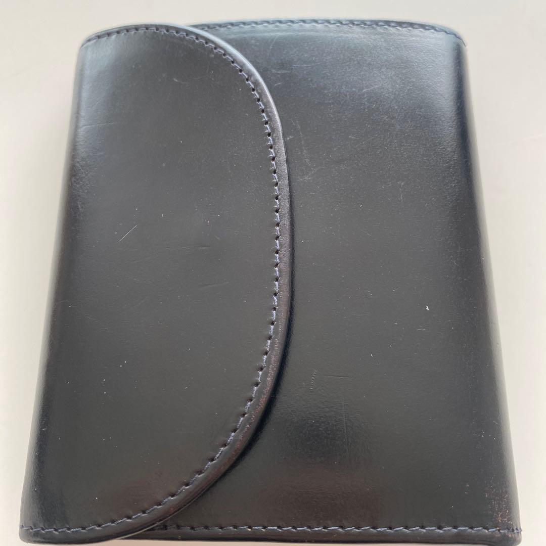 WhitehouseCox ホワイトハウスコックス 二つ折り財布 レザーブラック