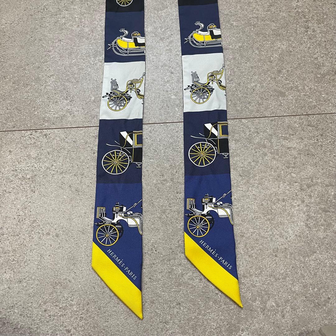 【値下げ】21SS エルメス ツイリー 馬車柄 2本セット 正規品