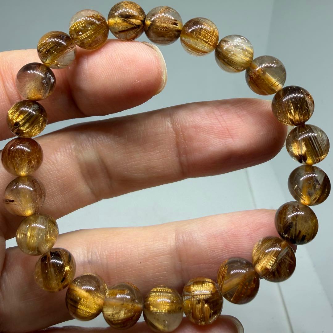 ■ハイクオリティ ゴールド タイチン ルチル クォーツ 060■